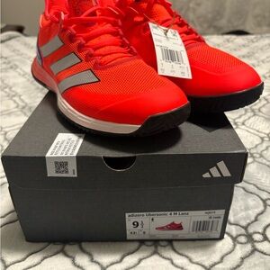 Adidas Adizero Ubersonic 4 Men's Bright Red Athletic Shoes